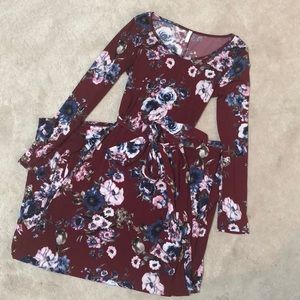 Floral maternity dress